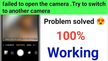 failed to open the camera.trying to switch to another camera | Vivo Y15 CAMERA Failed | 2024 | vivo