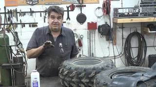Installing a tube in an ATV tire