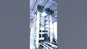 The Secret to Faster Production: Elevator Line ⚙️۔ #smartblockline #concreteblocks #blockproduction