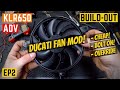 KLR 650 FAN UPGRADE! - BOLT-ON Ducati Fan Swap Mod & Override Switch!! ADV Prep EP2