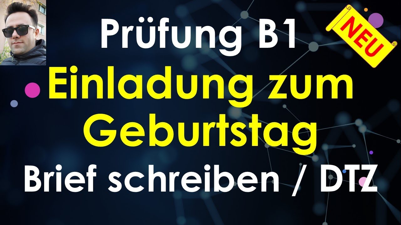 Brief Schreiben Einladung Geburtstag B1 Pdf