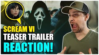 SCREAM 6 Official Teaser Trailer Reaction | Jenna Ortega