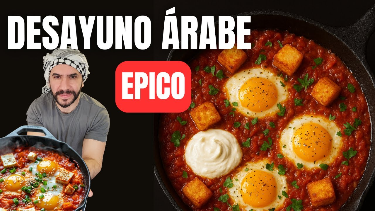 Desayuno Árabe con Huevos que Enamora – Shakshuka Cremosa Y Halumi