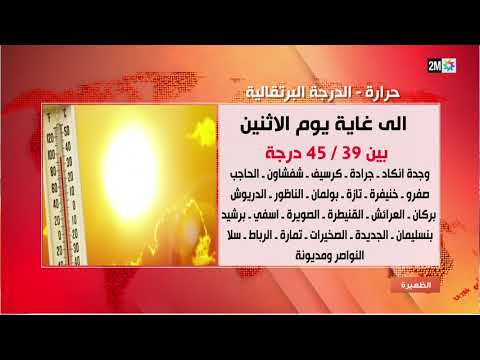 نشرة خاصة من المستوى الأحمر درجات حرارة تتراوح بين 46 و 49 مرتقبة في مجموعة من المناطق