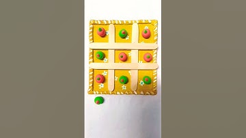 DIY Tic Tac Toe Game🧩 #diy #viral #shorts #trending #craft #games #yt shorts #viral shorts #youtube