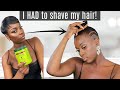 HOW I RUINED MY HAIR & HAD TO SHAVE IT OFF!|  CHIT CHAT GRWM!