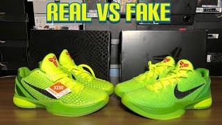 Nike Kobe Protro 6 Grinch Real vs Fake review . What a mess 🤦🏾‍♂️🤦🏾‍♂️😂😂