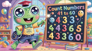 Count Numbers 41 to 60 for Kids | Counting 41 to 60 | Fun Learning Video for Children | Tiny Skool