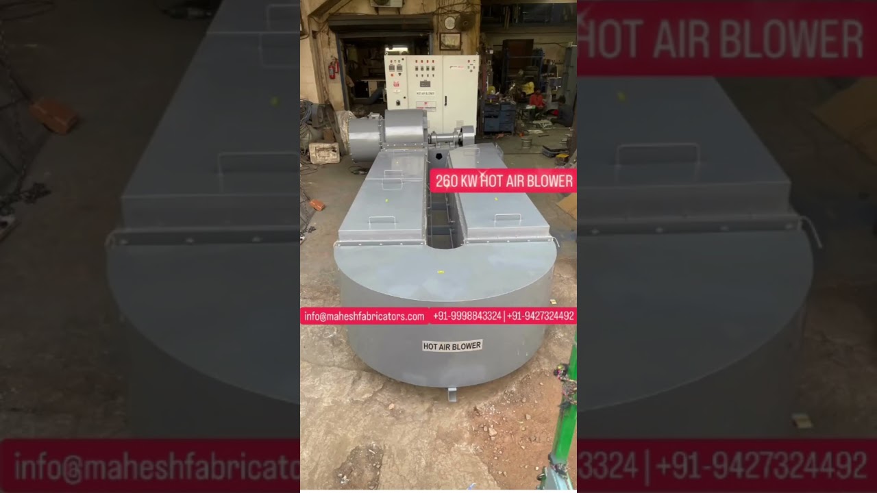 India’s 1st Ever 260 kW Electrical Hot Air Blower Designed for Cement Ball Mill Grinding Units