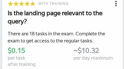 Is the landing page relevant to the query? Training Answers | Score 100% after watching