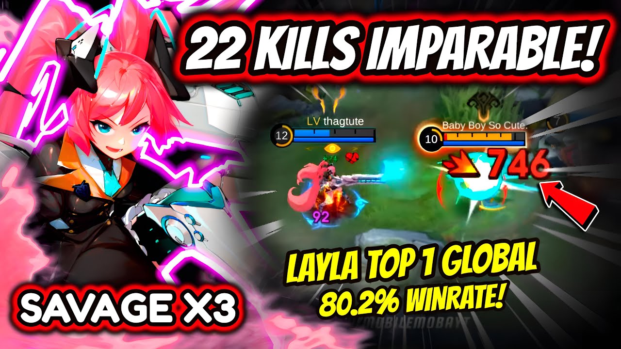 ¡TRIPLE SAVAGE CON LAYLA ANTI-META! LAYLA TOP 1 GLOBAL 80.2% WINRATE ...