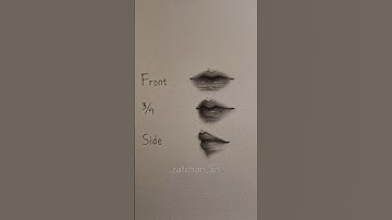 How to draw lips with different angles ✨️ #drawing #tutorial #howtodraw #art #shorts