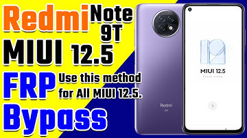 Redmi Note 9T MIUI 12.5 FRP Bypass without PC | For All MIUI 12.5 FRP Bypass Method 2025 #frp