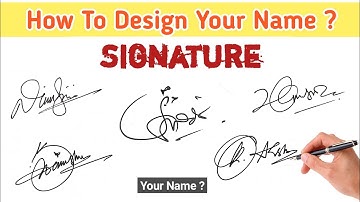 ✅ How To Design Your Name Signature | Signature Style Of My Name