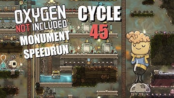 Oxygen Not Included Monument Speedrun (Oceania) - Launch Upgrade in 45 cycles