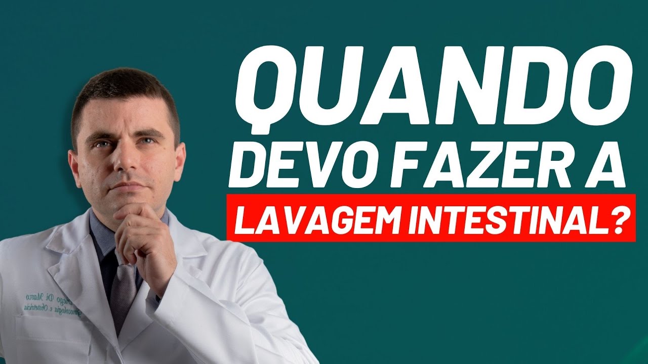 LAVAGEM INTESTINAL  constipação e fecaloma