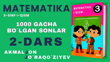 3-SINF MATEMATIKA 2-DARS