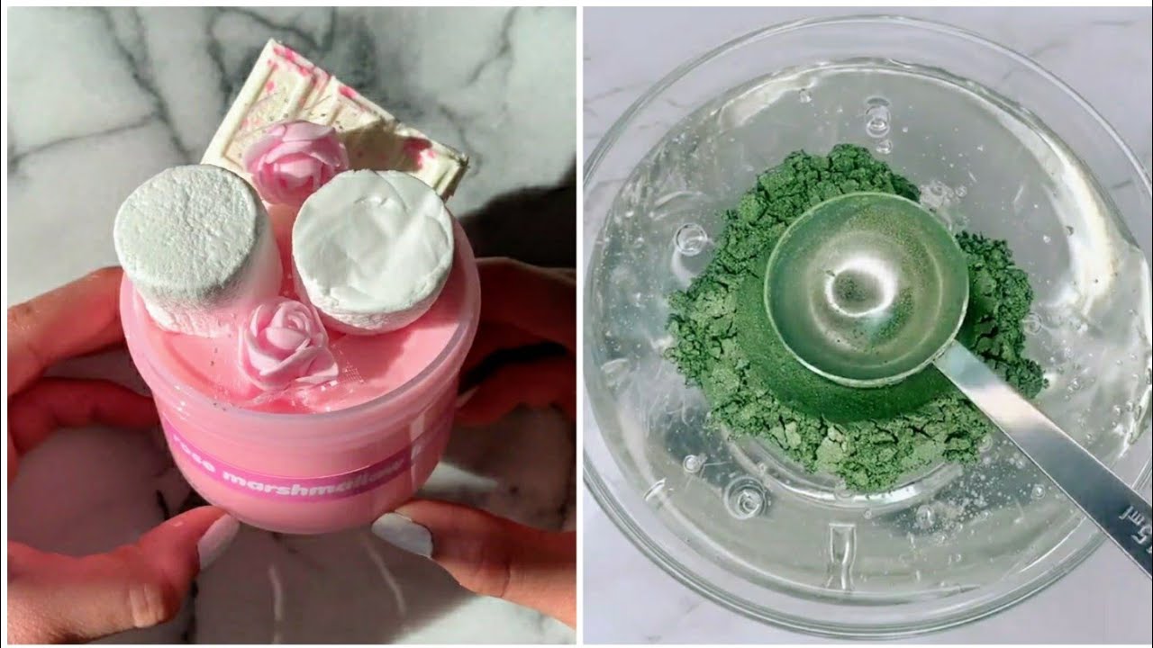 Satisfying Slime ASMR Compilation (Water Glass Slimes)