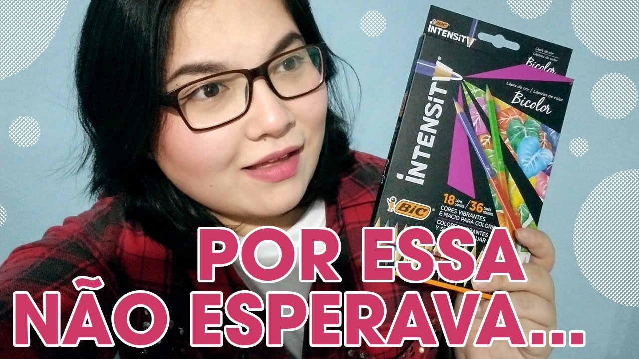 ANALISANDO LÁPIS DE COR BIC INTENSITY