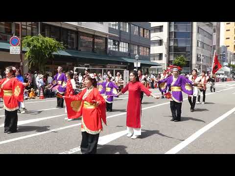 【神戸まつり2023パレード】神港園踊踊くらぶ