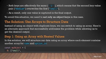 Understanding Javascript Object Key-Value Pairs: How to Properly Structure Data