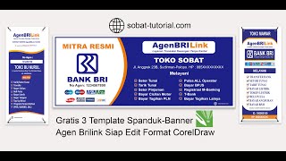 Cara Membuat Banner Agen BRILink di CorelDraw X7 (Free Desain)