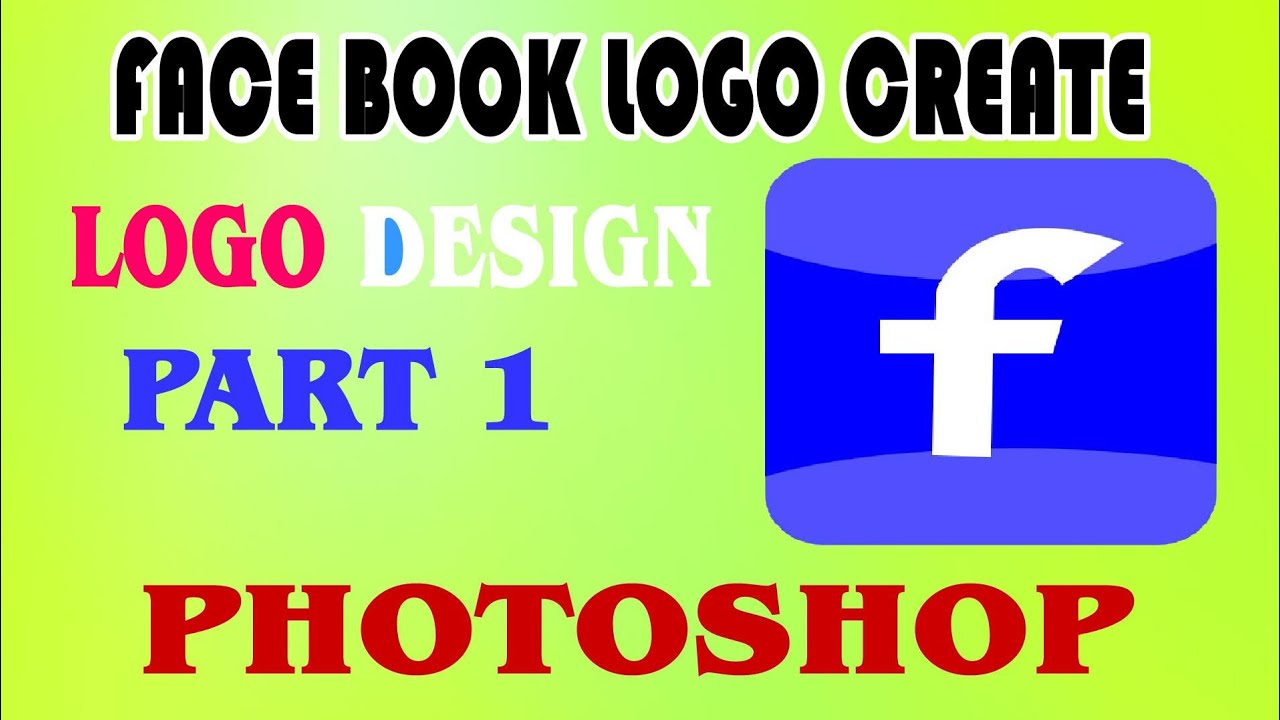 Bookface Logo Creative face book logo design//Photoshop all version//pslogo design ...