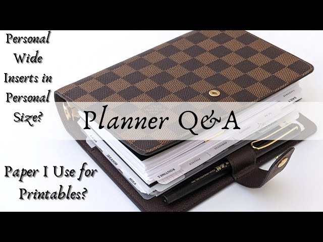 Flip Thru of My Louis Vuitton MM Personal Size Planner Setup 