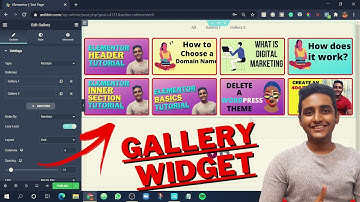 Elementor Pro Gallery Widget Tutorial | Elementor Pro Series Video-3