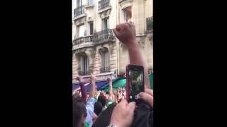 French local loving Irish fans - Euro 2016 France Paris Balcony