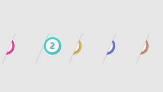 Aesthetic Timer 5 seconds countdown Intro Video in PowerPoint - light colors