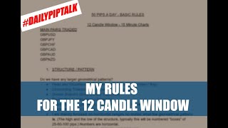 MY 12 CANDLE RULES -THE 50 PIPS A DAY SIMPLE FOREX TRADING STRATEGY