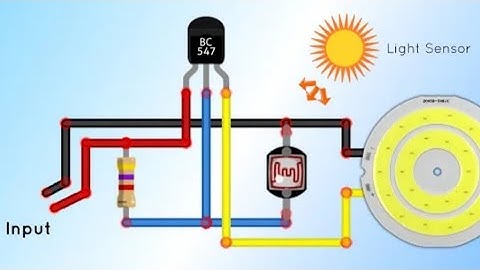 LUZ NOTURNA AUTOMÁTICA | Simples com LDR e um TRANSISTOR BC 548.