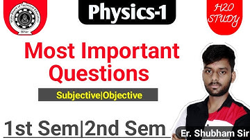 Physics-1 2nd Semester VVI MCQ Group-B|Physics-1 1st Semester Polytechnic Group-A|Physics-1 VVI MCQ|