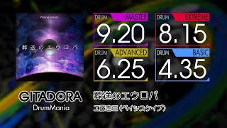 【GITADORA】 葬送のエウロパ (MASTER ~ BASIC) Drum