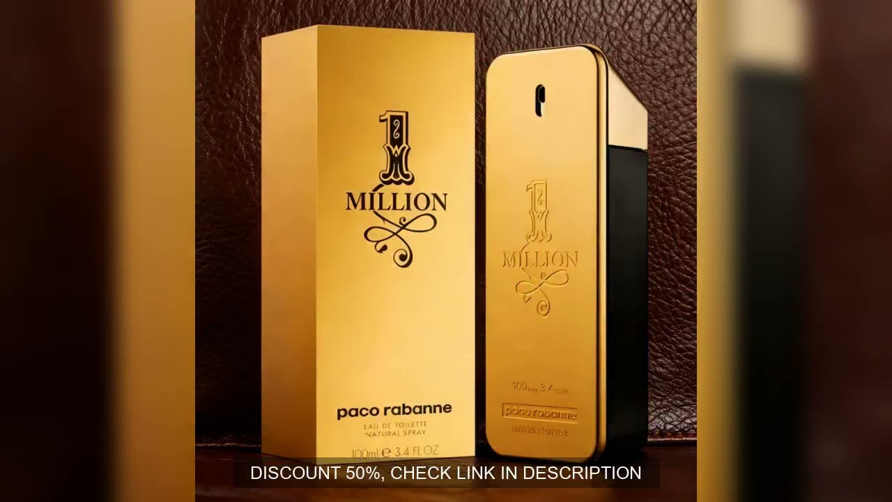 1 Million By Paco Rabanne For Men's Eau De Toilette TESTER 3.4 fl oz 100 ml Long lasting fragrance,