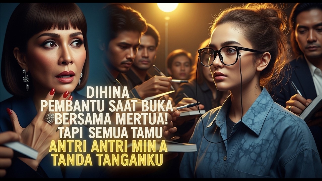 DIHINA PEMBANTU SAAT BUKA BERSAMA MERTUA! TAPI SEMUA TAMU ANTRI MINTA TANDA TANGANKU!