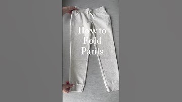 How to fold track pants so they won’t come undone #home #folding #easy #organization