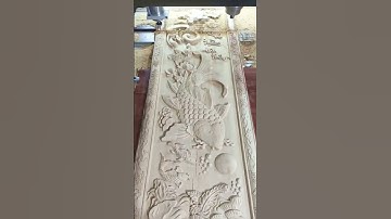 #short Đục tranh lý ngư vọng nguyệt với máy CNC Đông Phương