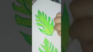 Creativity Leaf Painting #shorts #artwork #painting #art #leaf #creativeart #traditionalart