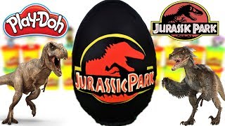 Huevo Sorpresa Gigante de DINOSAURIOS Jurassic Park de Plastilina Play doh en Español