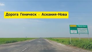 Состояние дороги Геническ - Аскания-Нова 11.08.2021