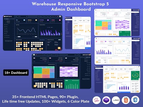Deposito Warehouse Dashboard Responsive Bootstrap 5 Admin Template