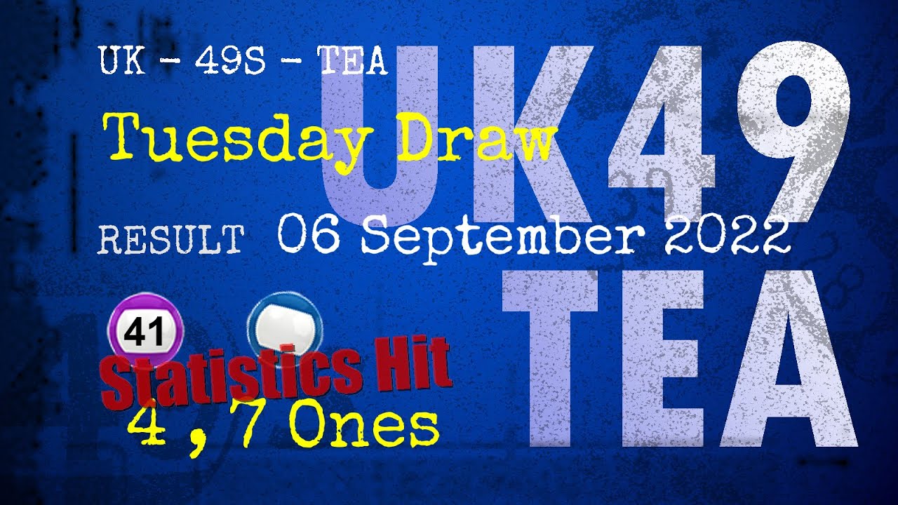 UK49s TEA | Math teacher tell you winning numbers of Sep 06