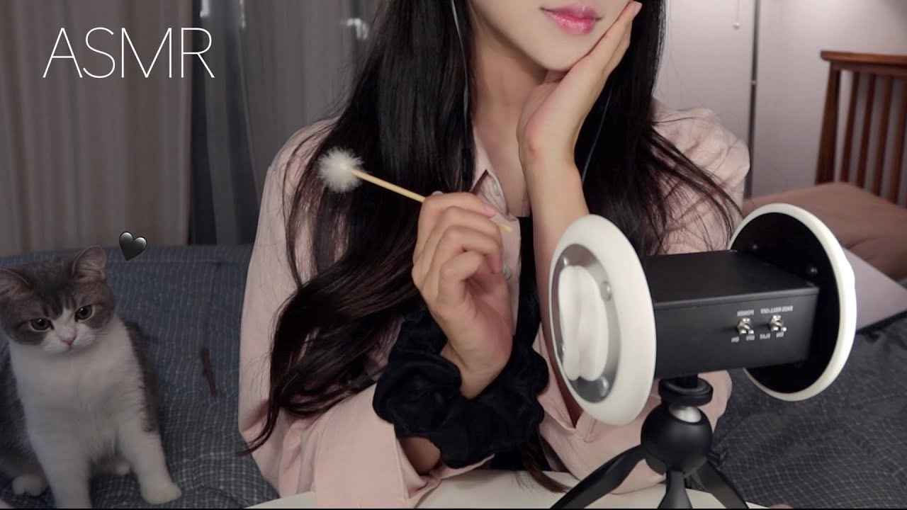 근황 수다 + 나무 귀이개 귀청소 ASMR