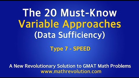 Variable Approach 07 for GMAT math DS｜Math Revolution