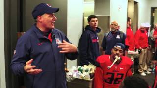 Rich Rodriguez Post-game Locker Colorado