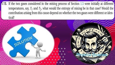 Statistical Mechanics R.K. Pathria problem 1.13 Solution