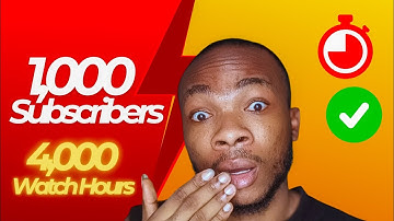 How to Get 1000 Subscribers & 4000 Watch Hours FAST (Beginner YouTube Growth Strategy)