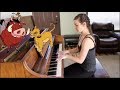 Lion king rag  disney ragtime piano cover  hakuna matata  just cant wait to be king